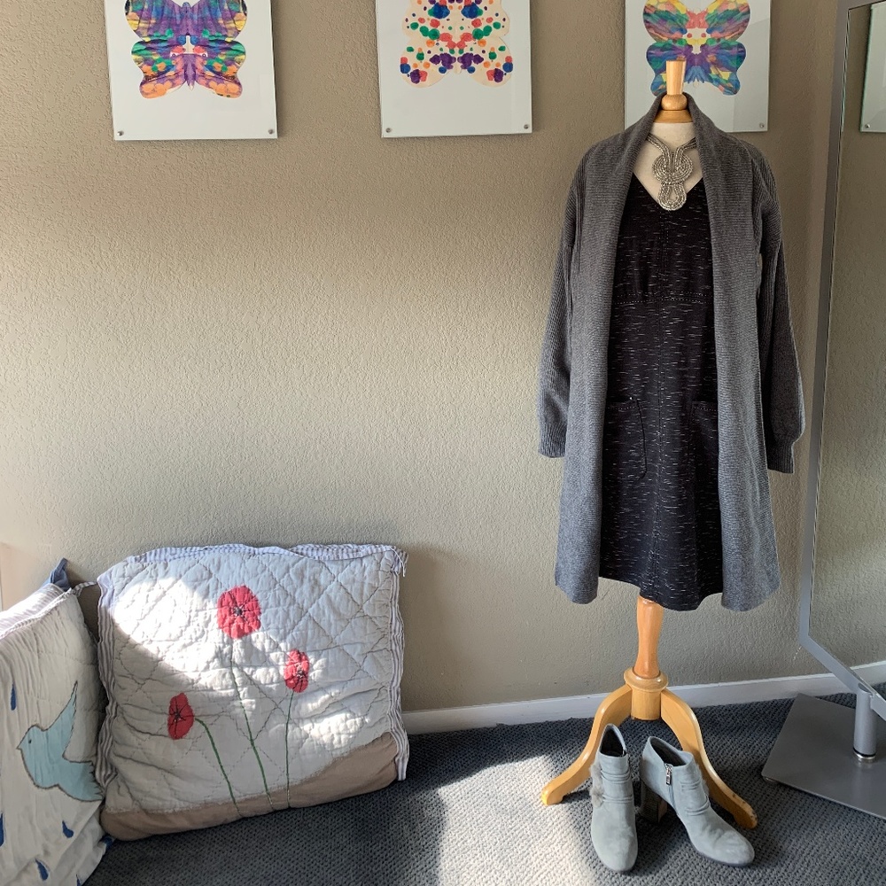 Studio M (Max Studio) Blk/Wh Tunic - SM - NWT